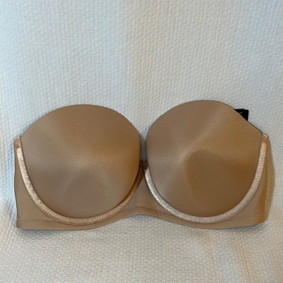 Paramour by Felina Marvelous Strapless Full Busted‎ Neutral Underwire Bra 38DDD - Picture 4 of 13